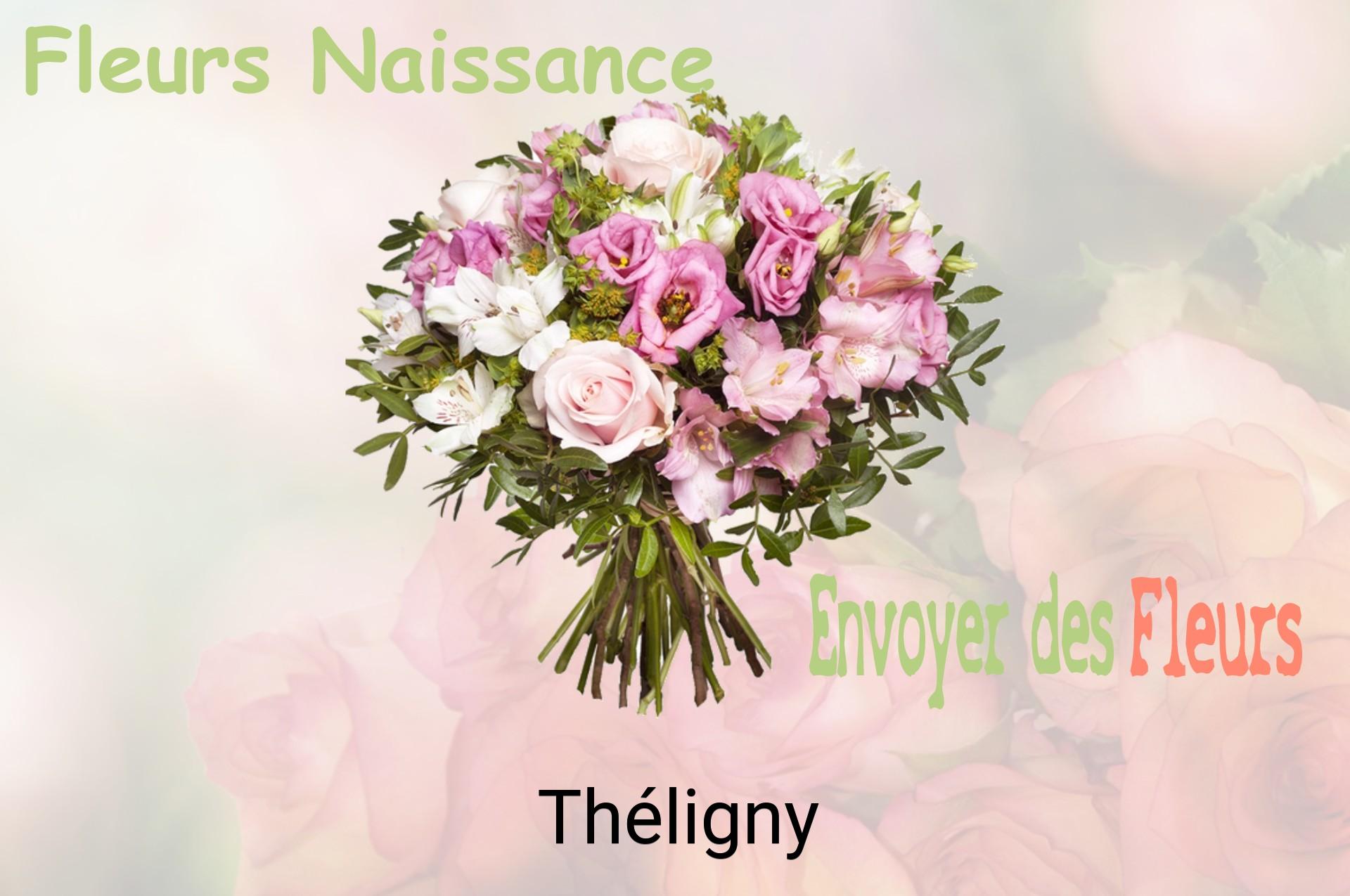 Bouquet de fleurs de naissance livré à Théligny